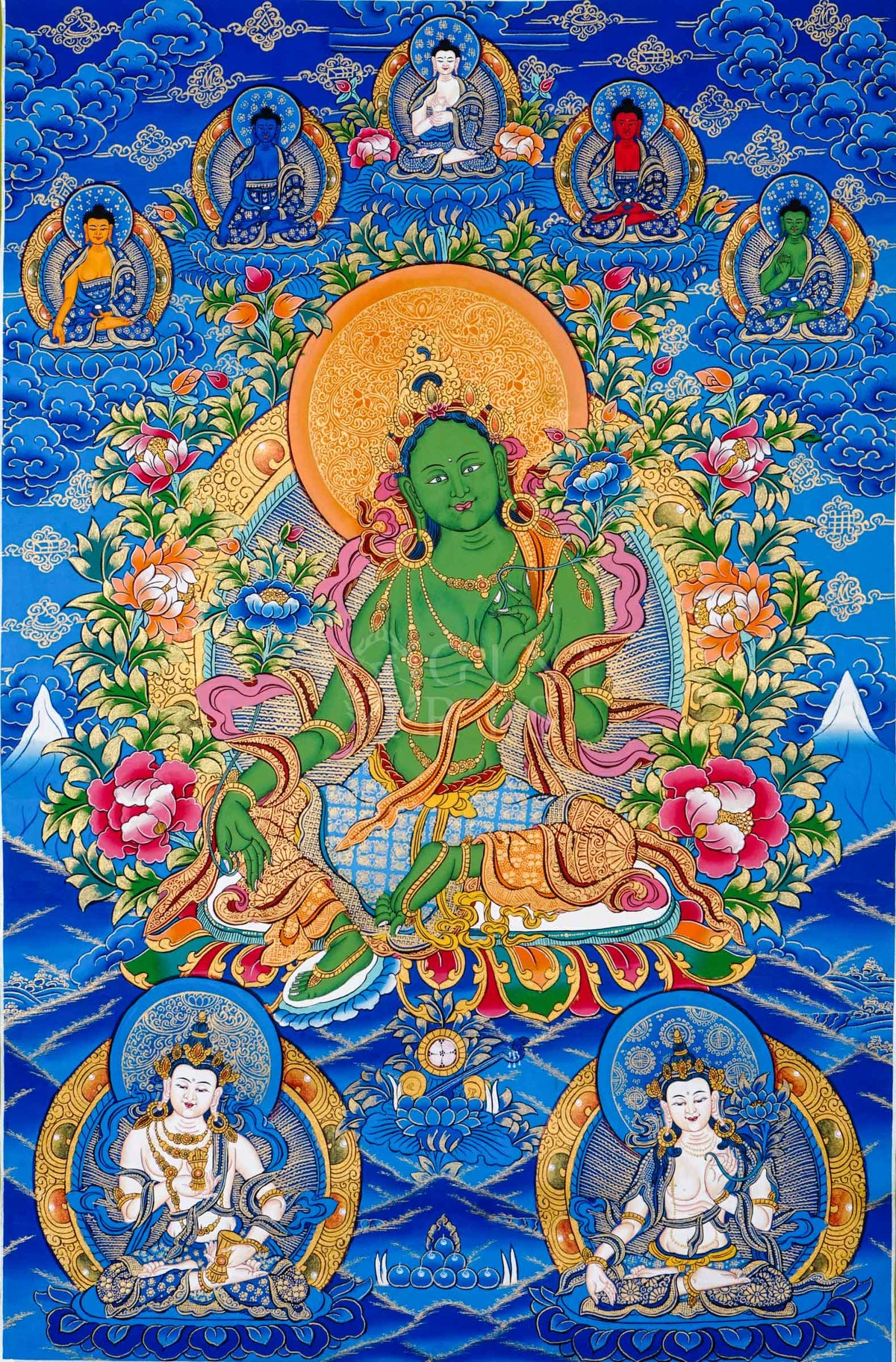 Green Tara Thangka – The Swift Protectress and Goddess of Compassionate Action
